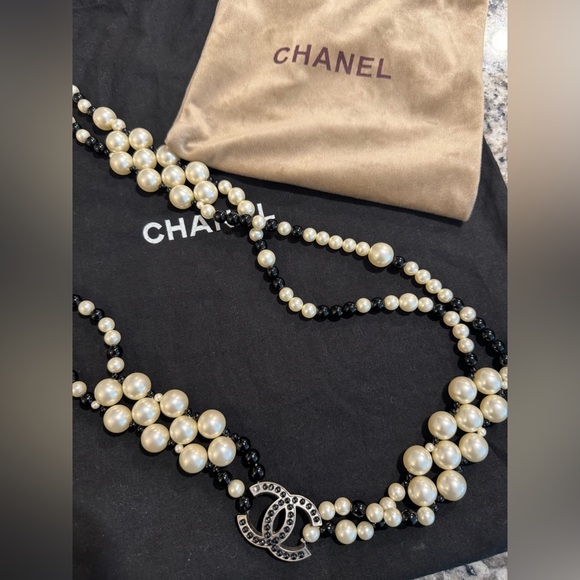 Chanel Vintage Pearl Necklace/Belt - Picture 1 of 4